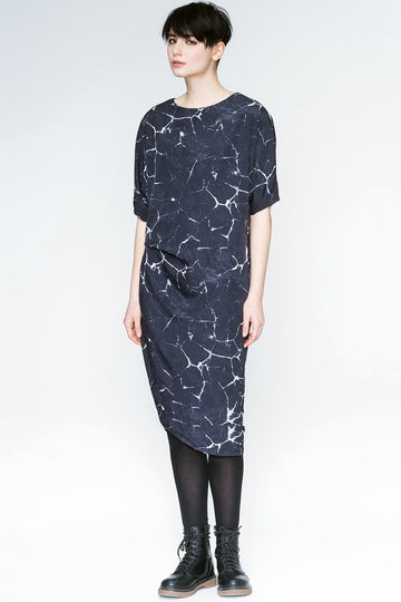 Sample | Odessa Dress Charcoal Print | XS
