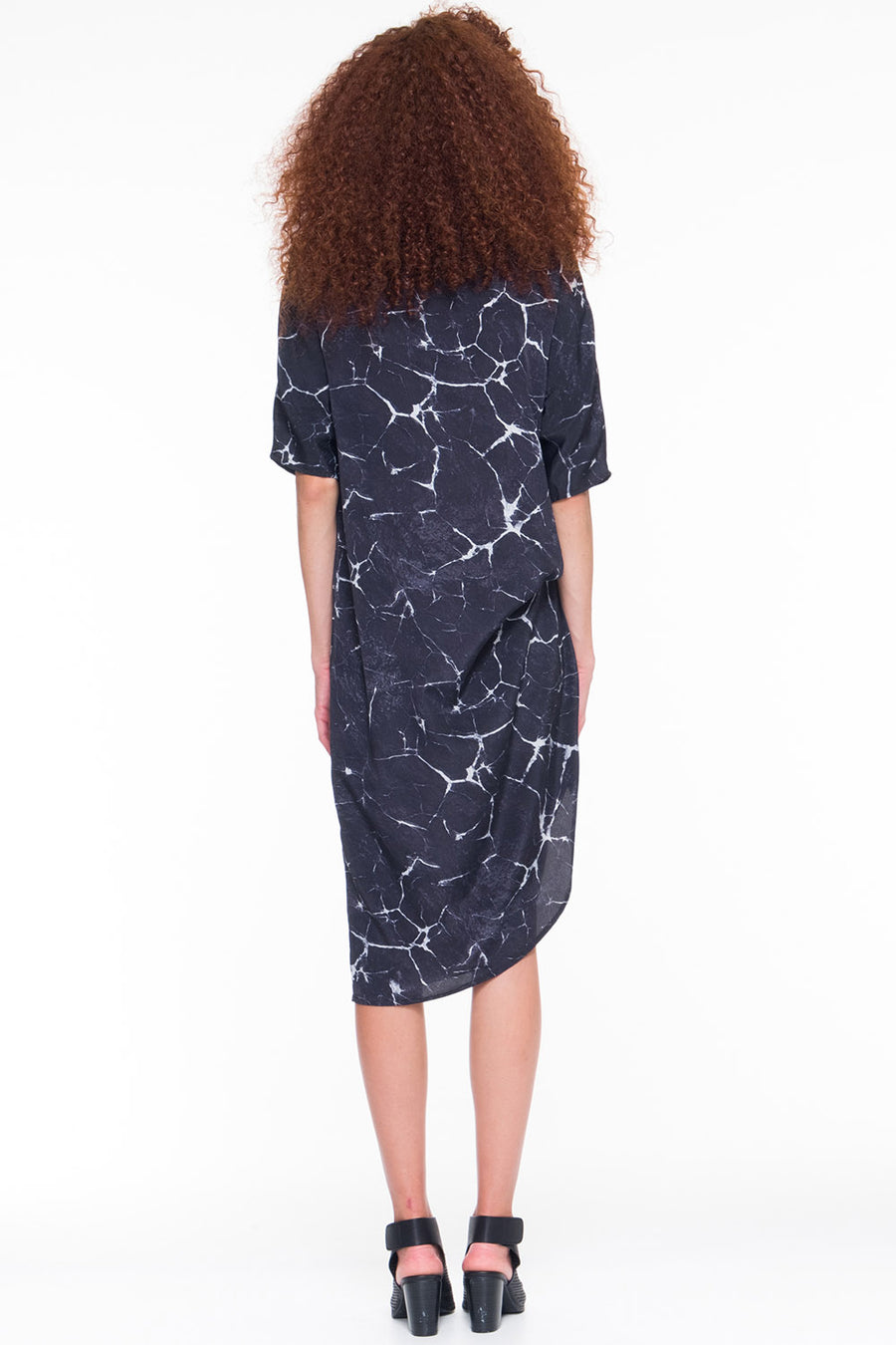 Sample | Odessa Dress Charcoal Print | XS