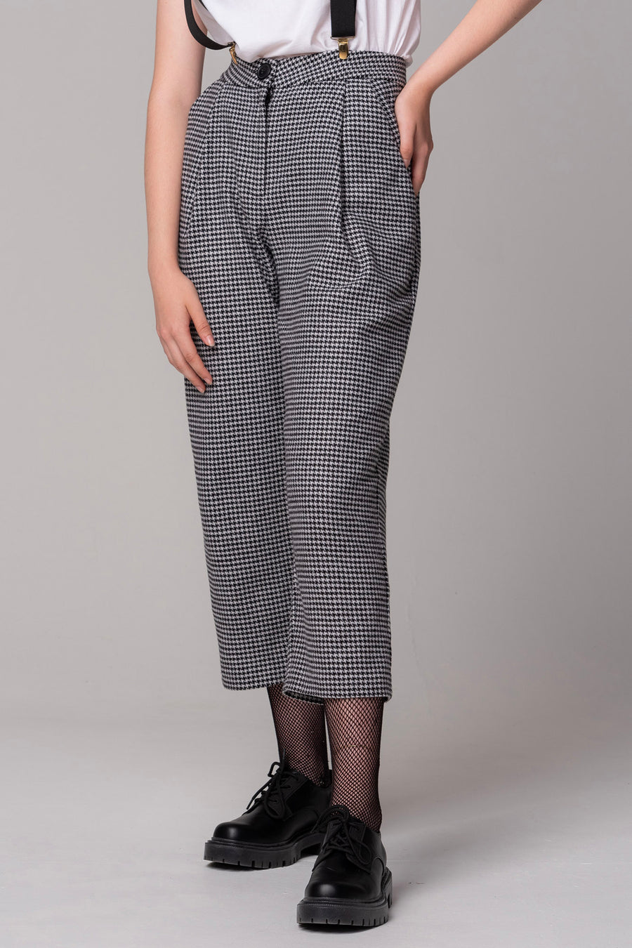 Skyler Pants Houndstooth Upcycled